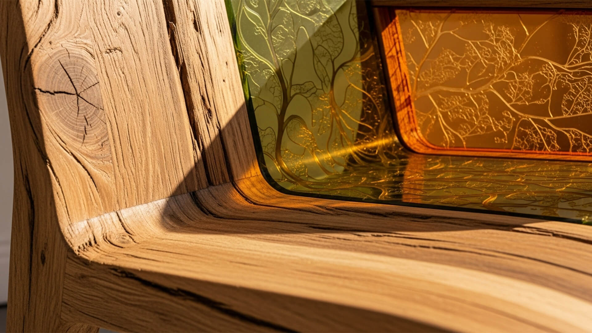 Meubles en Bois Recyclé et en Bioplastique 